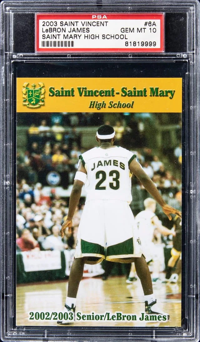 2003 Saint Vincent Saint Mary High School LeBron James #6A card image