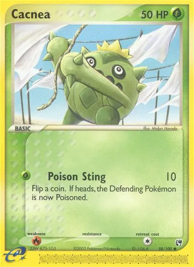 2003 Sandstorm Cacnea #058/100 Common card image