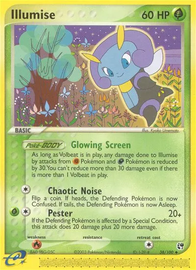 2003 Sandstorm Illumise Uncommon #038/100 Uncommon card image