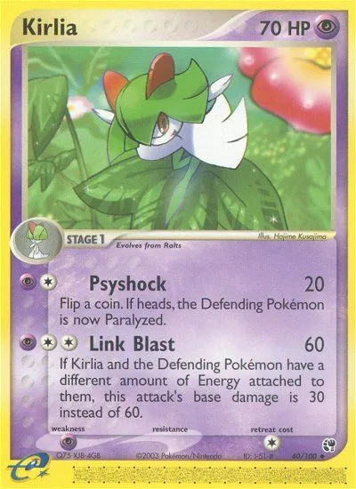2003 Sandstorm Kirlia #040/100 Uncommon card image