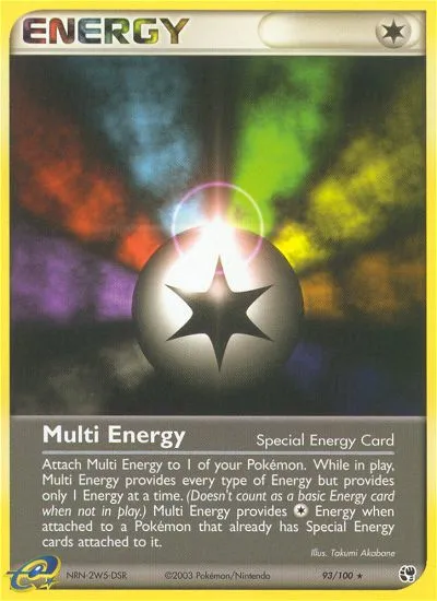 2003 Sandstorm Multi Energy Rare #093/100 Rare card image