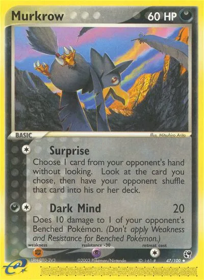 2003 Sandstorm Murkrow Uncommon #047/100 Uncommon card image