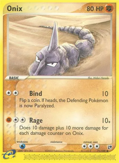 2003 Sandstorm Onix Common #071/100 Common card image