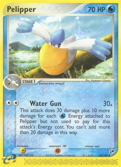 2003 Sandstorm Pelipper Uncommon #050/100 Uncommon card image