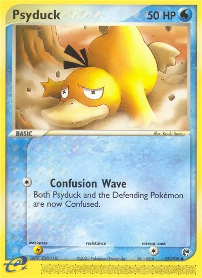 2003 Sandstorm Psyduck Common #073/100 Common card image