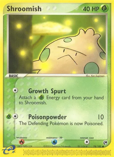 2003 Sandstorm Shroomish #078/100 Common card image