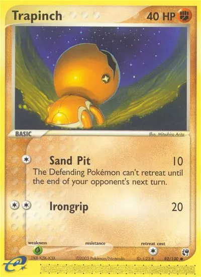 2003 Sandstorm Trapinch Common #082/100 Common card image