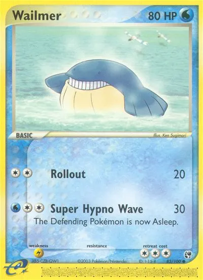 2003 Sandstorm Wailmer Common #083/100 Common card image