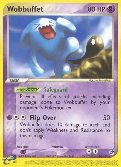 2003 Sandstorm Wobbuffet #026/100 Rare card image