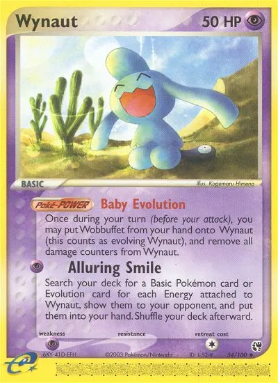 2003 Sandstorm Wynaut Uncommon #054/100 Uncommon card image
