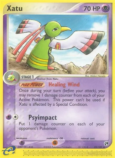 2003 Sandstorm Xatu Uncommon #055/100 Uncommon card image