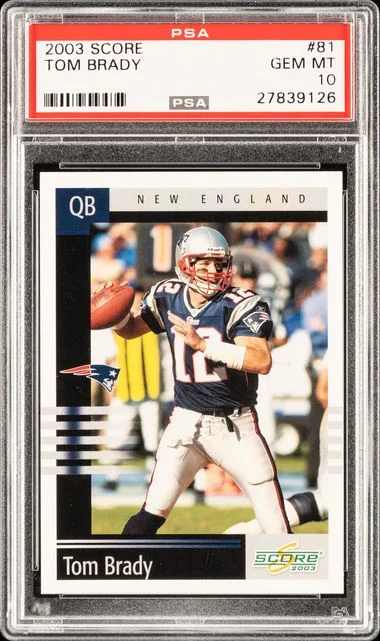 2003 Score Tom Brady #81 card image