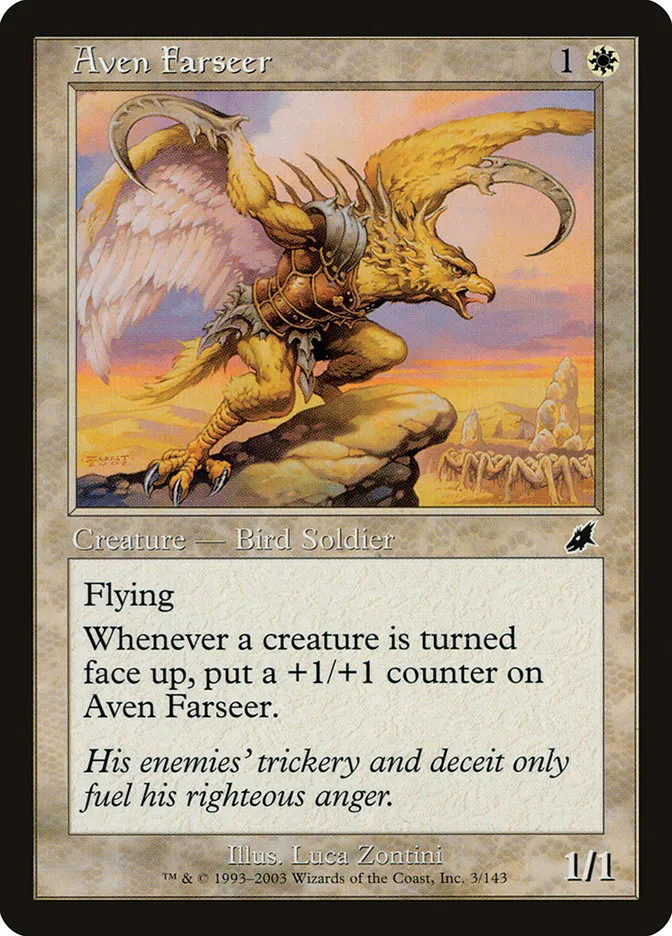 2003 Scourge Aven Farseer common #3 unlisted card image