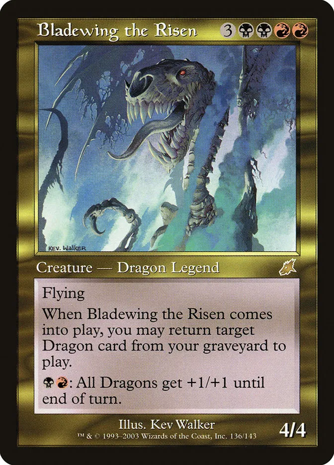 2003 Scourge Bladewing the Risen rare #136 unlisted card image