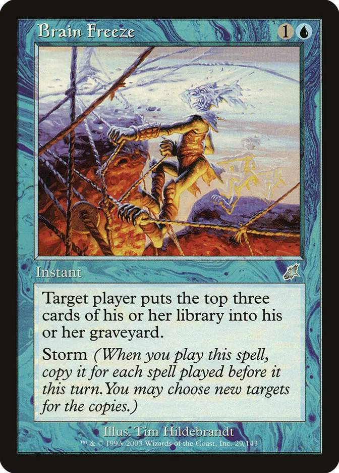 2003 Scourge Brain Freeze uncommon #29 unlisted card image