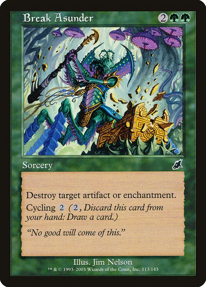2003 Scourge Break Asunder common #113 unlisted card image