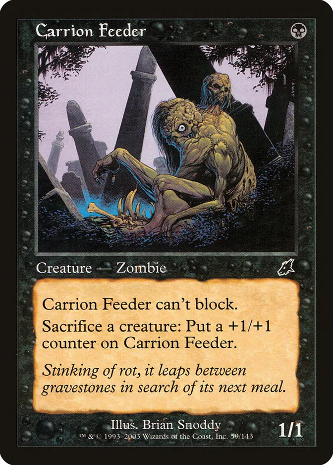 2003 Scourge Carrion Feeder common #59 unlisted card image