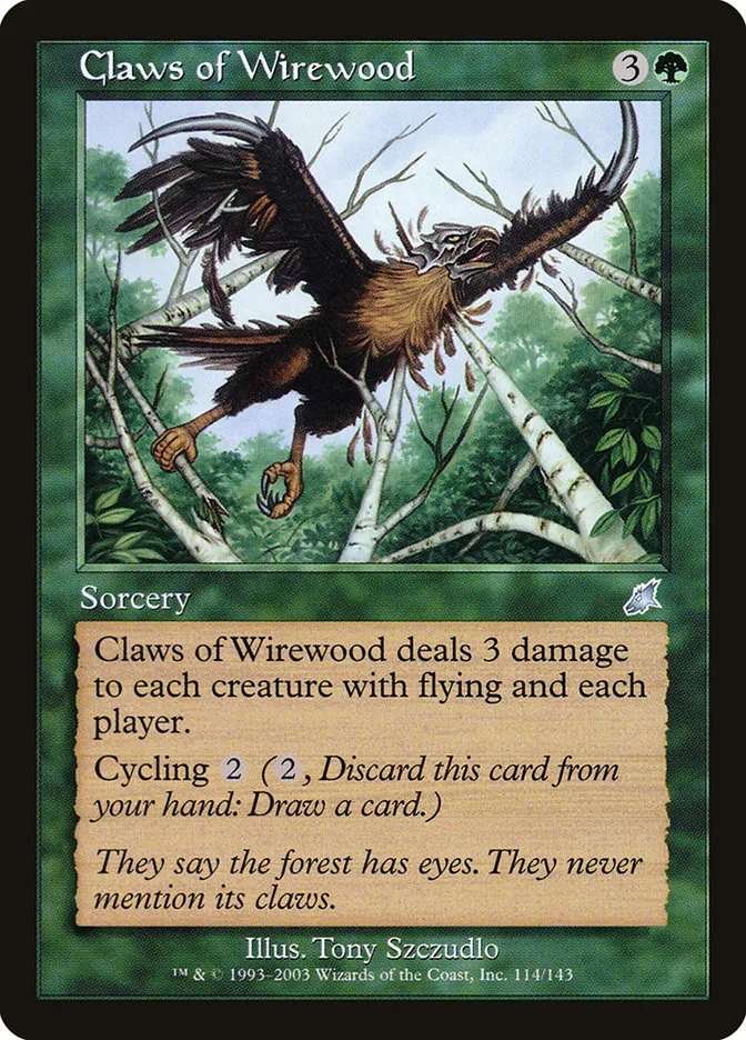 2003 Scourge Claws of Wirewood uncommon #114 unlisted card image