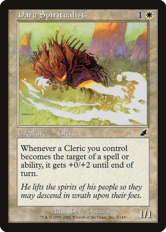 2003 Scourge Daru Spiritualist common #5 unlisted card image