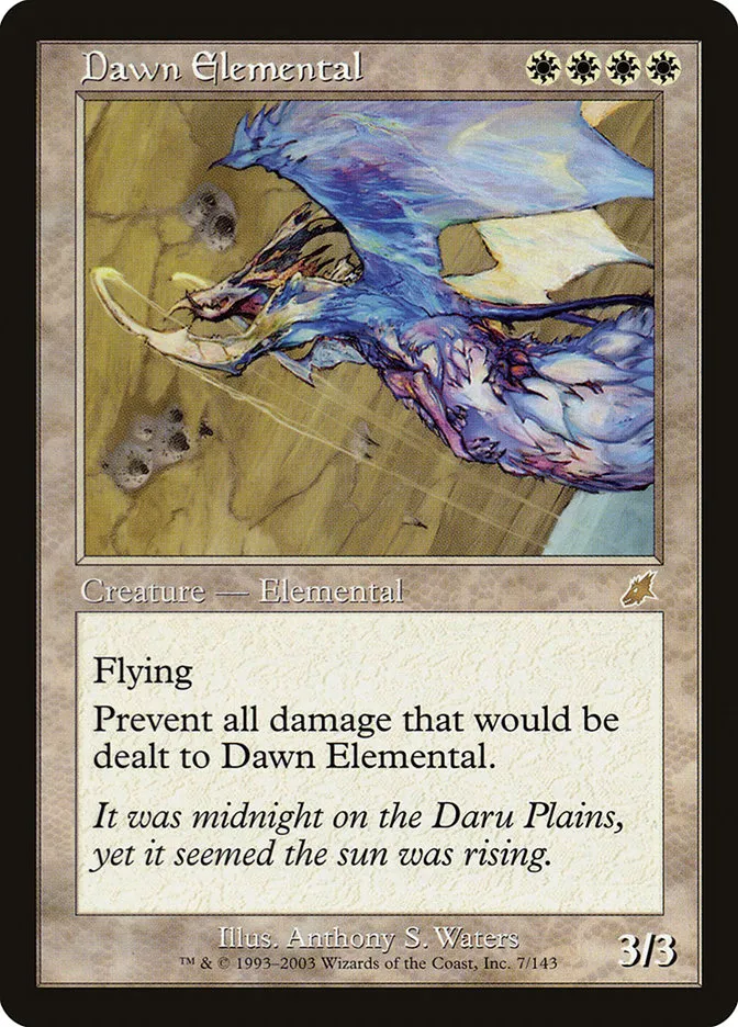 2003 Scourge Dawn Elemental rare #7 unlisted card image