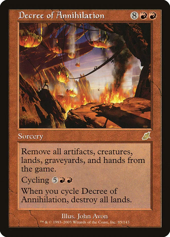 2003 Scourge Decree of Annihilation rare #85 unlisted card image