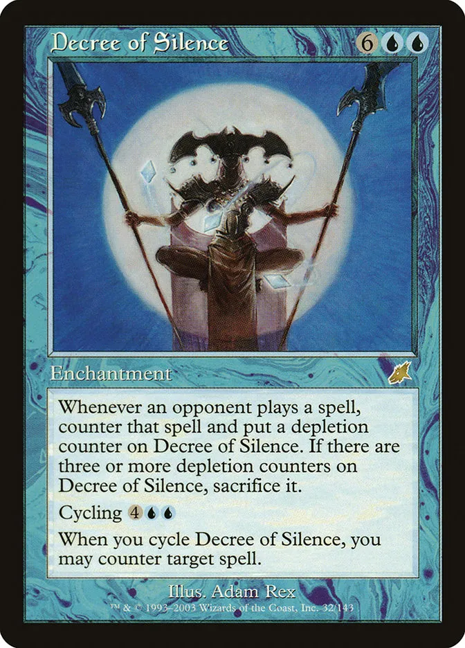 2003 Scourge Decree of Silence rare #32 unlisted card image