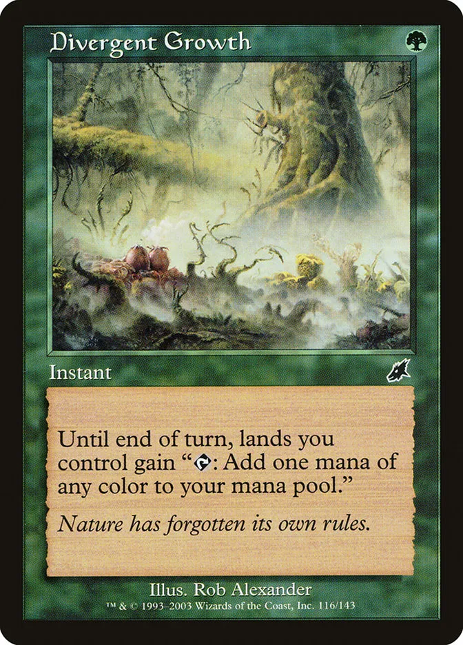 2003 Scourge Divergent Growth common #116 unlisted card image
