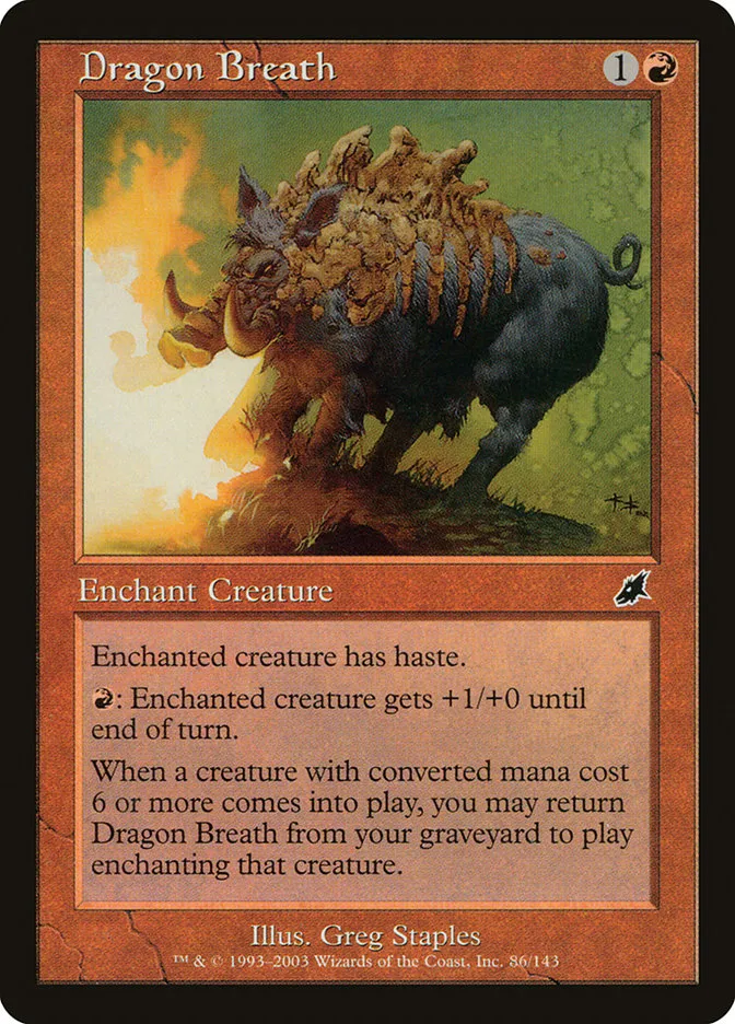 2003 Scourge Dragon Breath common #86 unlisted card image