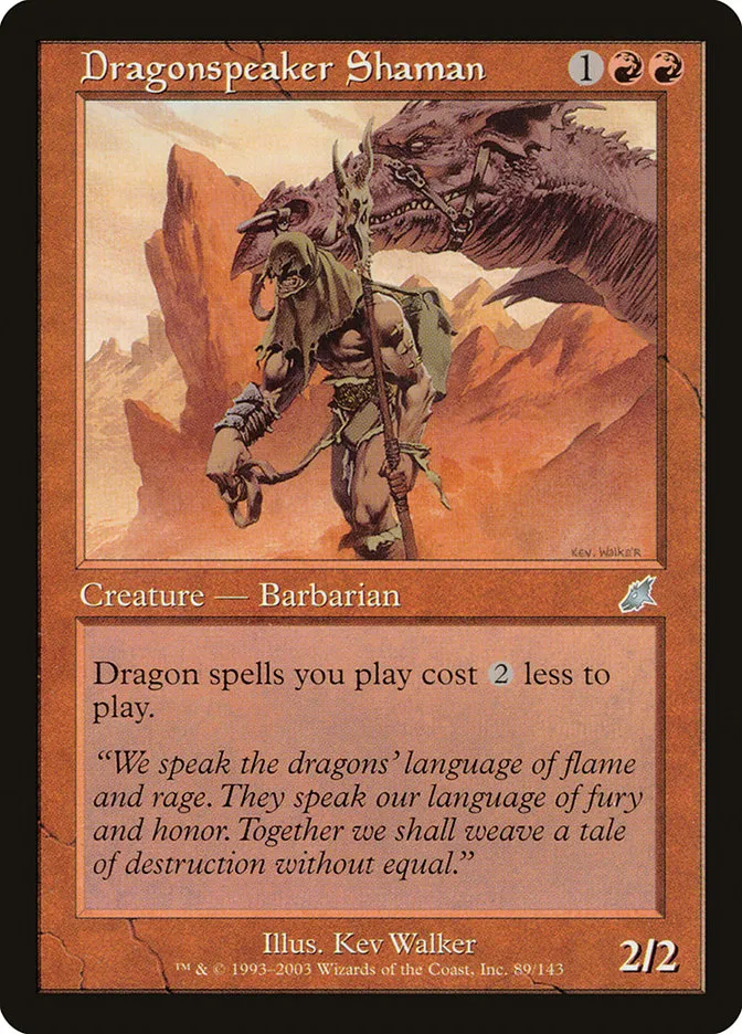 2003 Scourge Dragonspeaker Shaman uncommon #89 unlisted card image