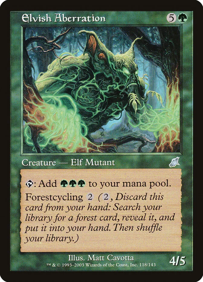2003 Scourge Elvish Aberration uncommon #118 unlisted card image