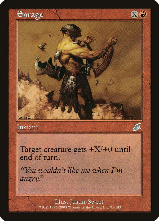 2003 Scourge Enrage uncommon #91 unlisted card image