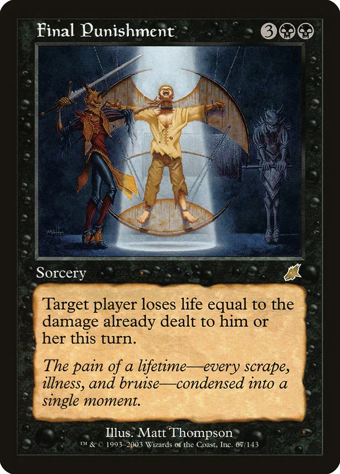 2003 Scourge Final Punishment rare #67 unlisted card image