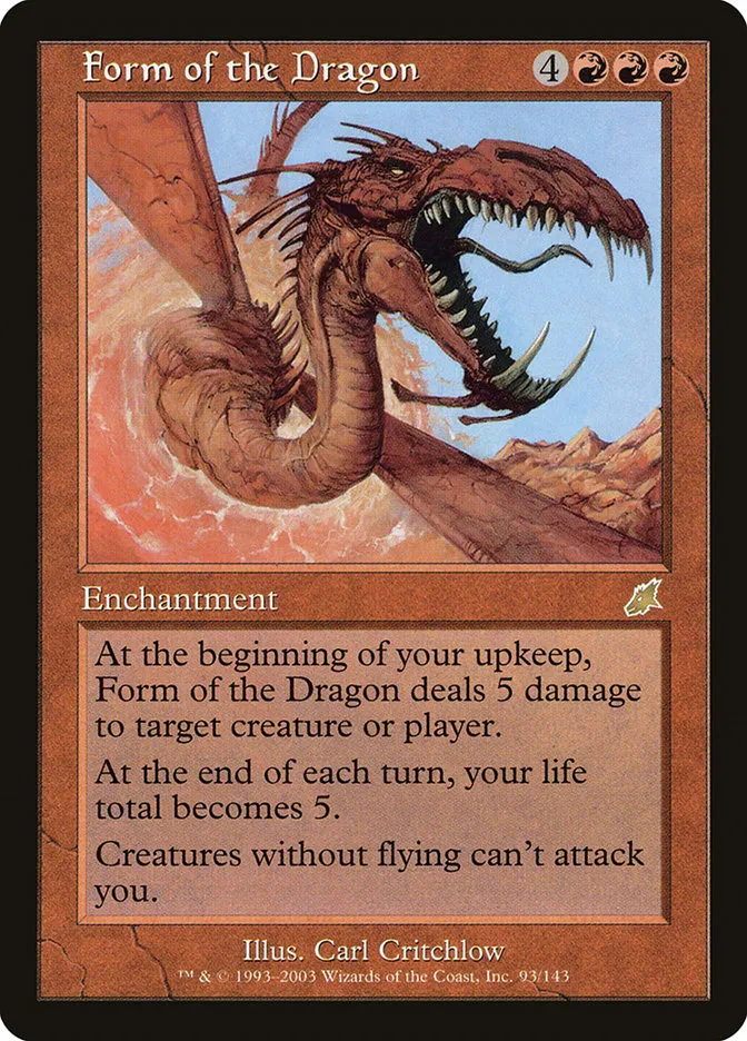 2003 Scourge Form of the Dragon rare #93 unlisted card image