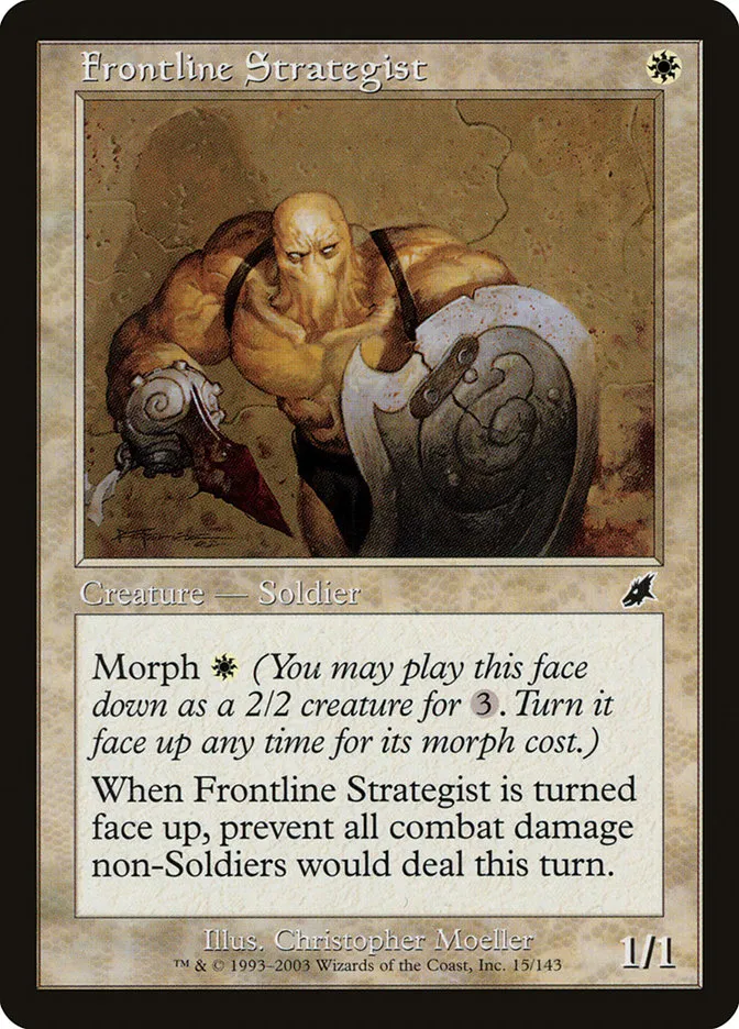 2003 Scourge Frontline Strategist common #15 unlisted card image