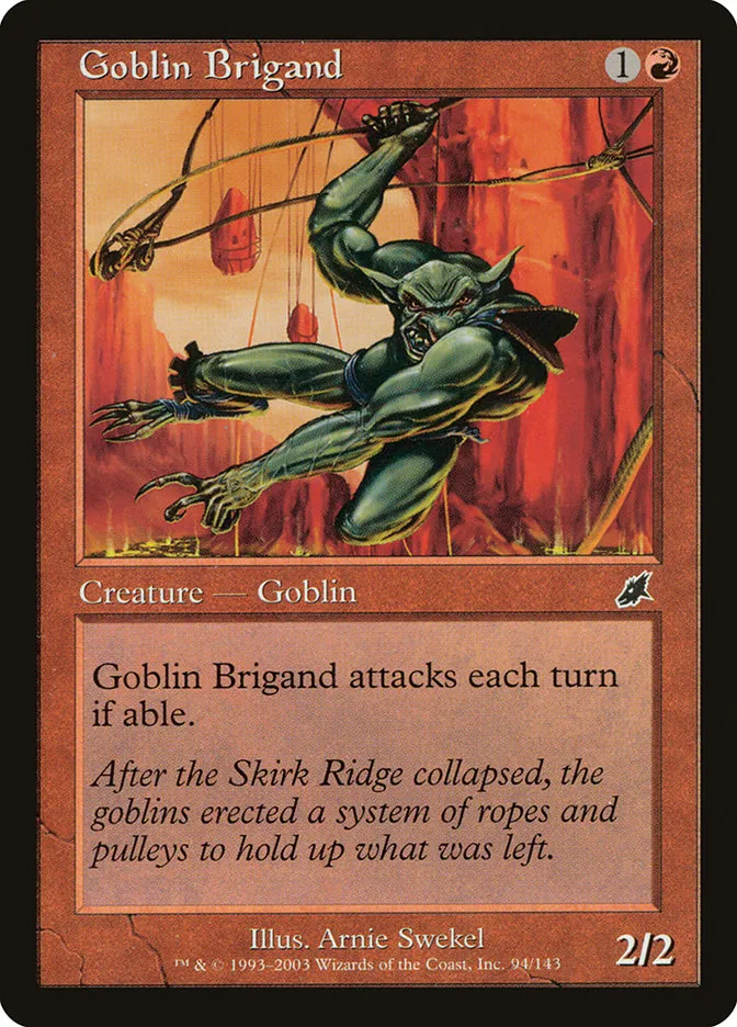 2003 Scourge Goblin Brigand common #94 unlisted card image