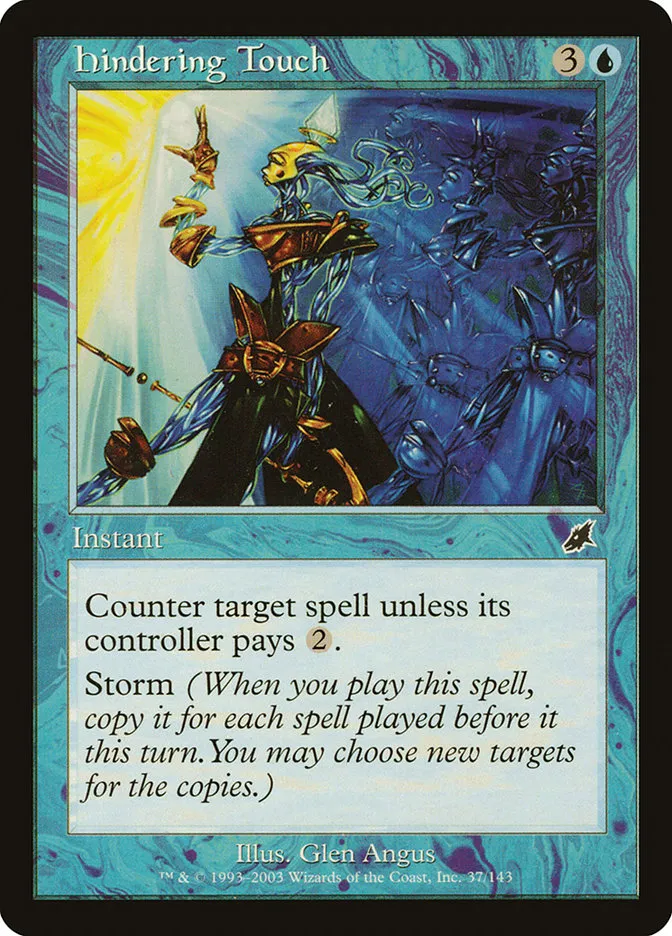 2003 Scourge Hindering Touch common #37 unlisted card image