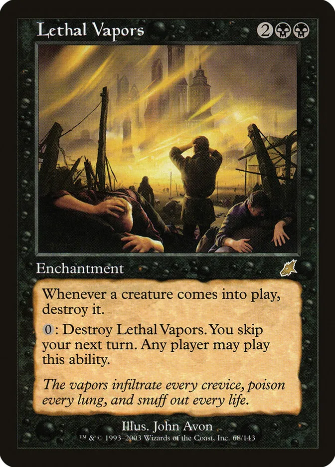 2003 Scourge Lethal Vapors rare #68 unlisted card image