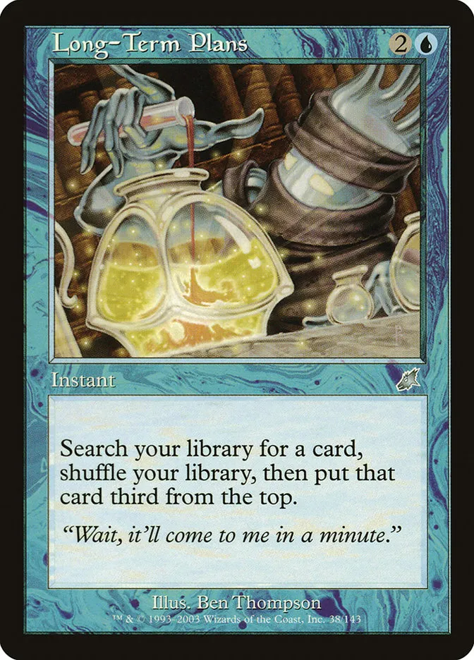 2003 Scourge Long-Term Plans uncommon #38 unlisted card image