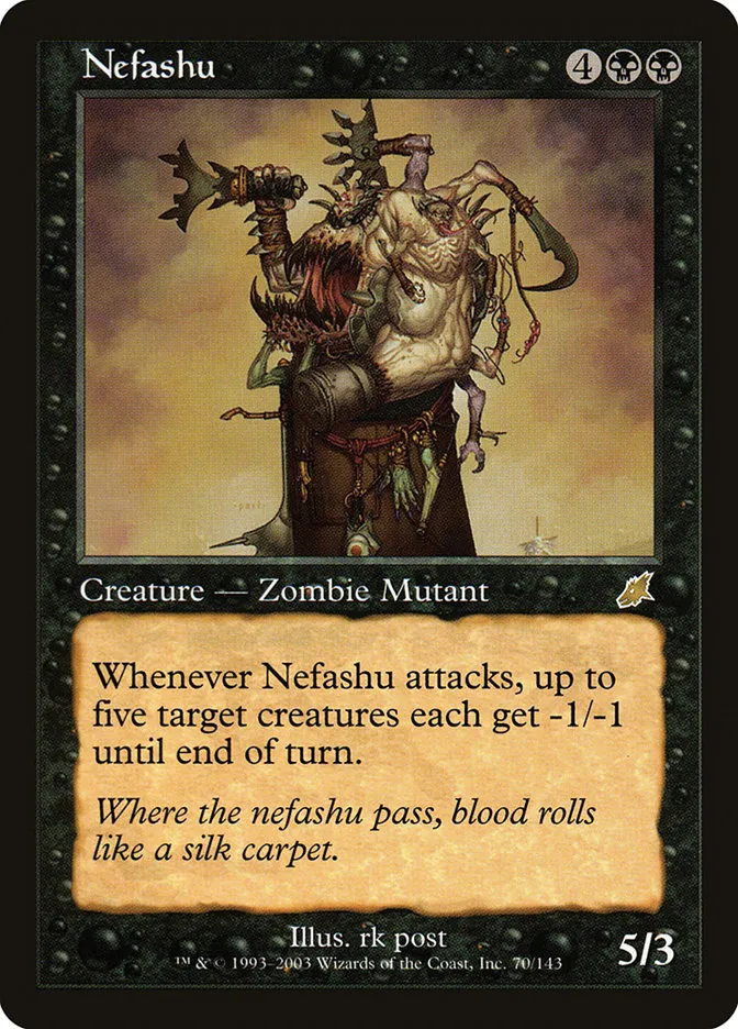 2003 Scourge Nefashu rare #70 unlisted card image