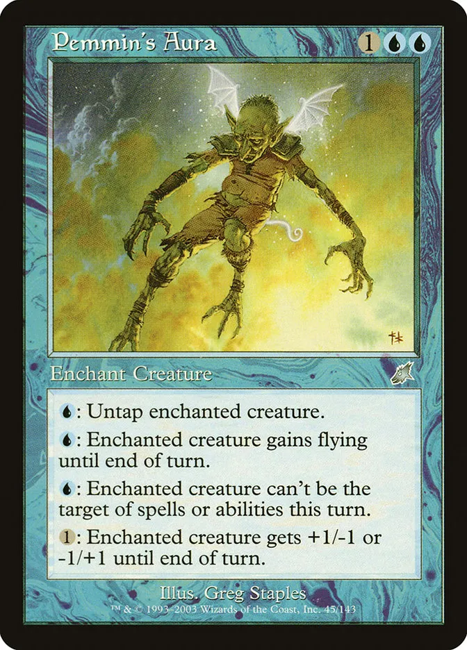 2003 Scourge Pemmin's Aura uncommon #45 unlisted card image