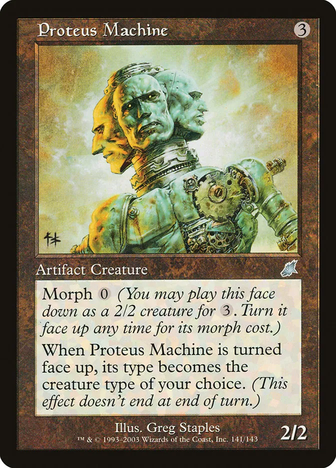 2003 Scourge Proteus Machine uncommon #141 unlisted card image