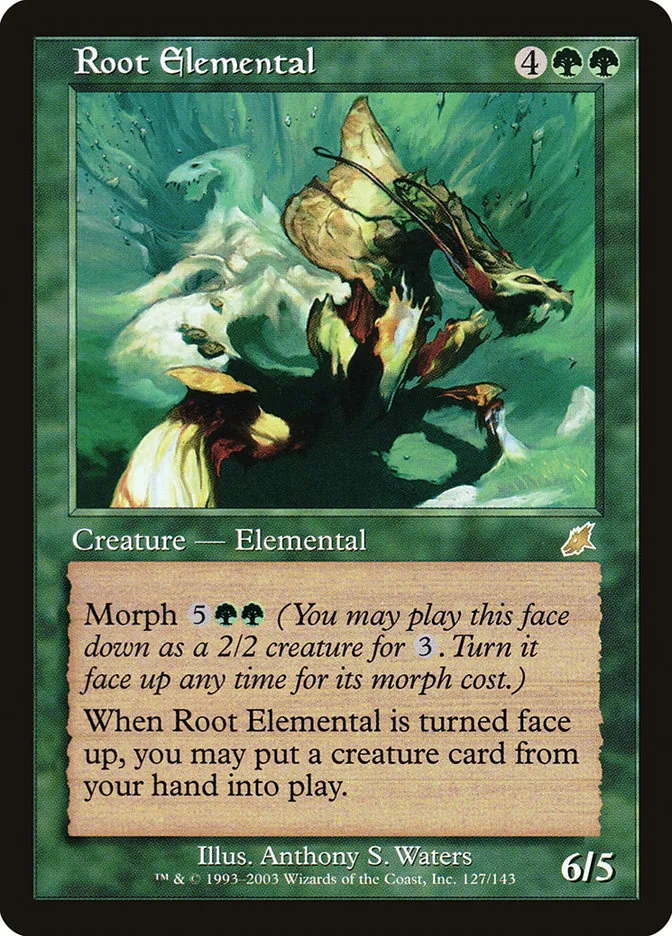 2003 Scourge Root Elemental rare #127 unlisted card image
