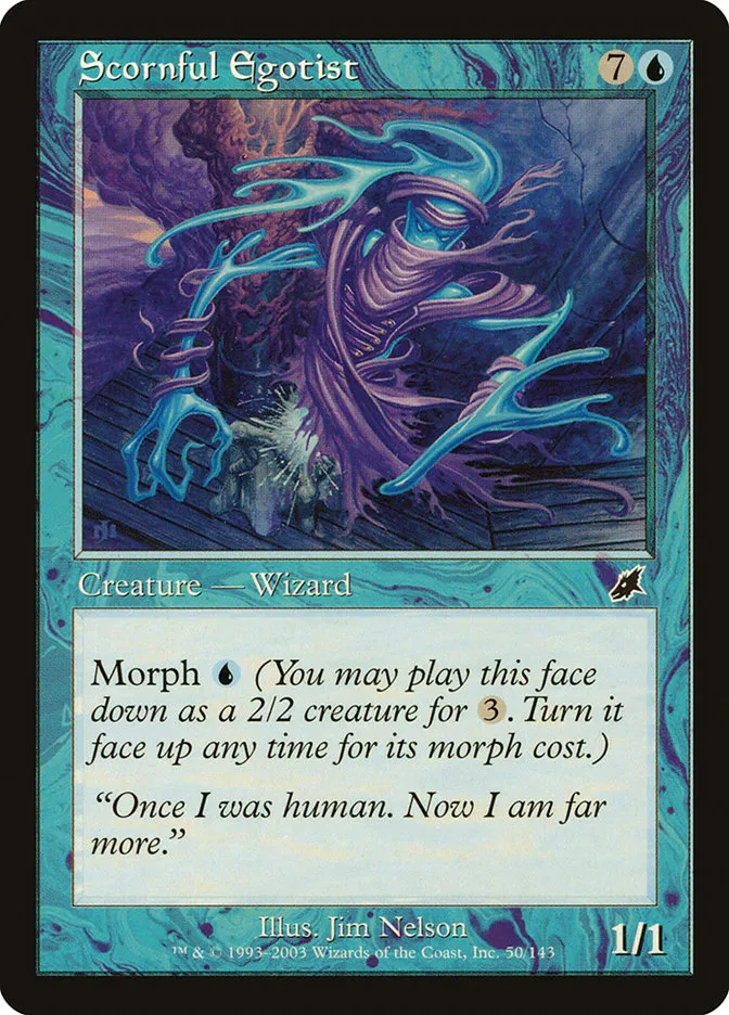 2003 Scourge Scornful Egotist common #50 unlisted card image