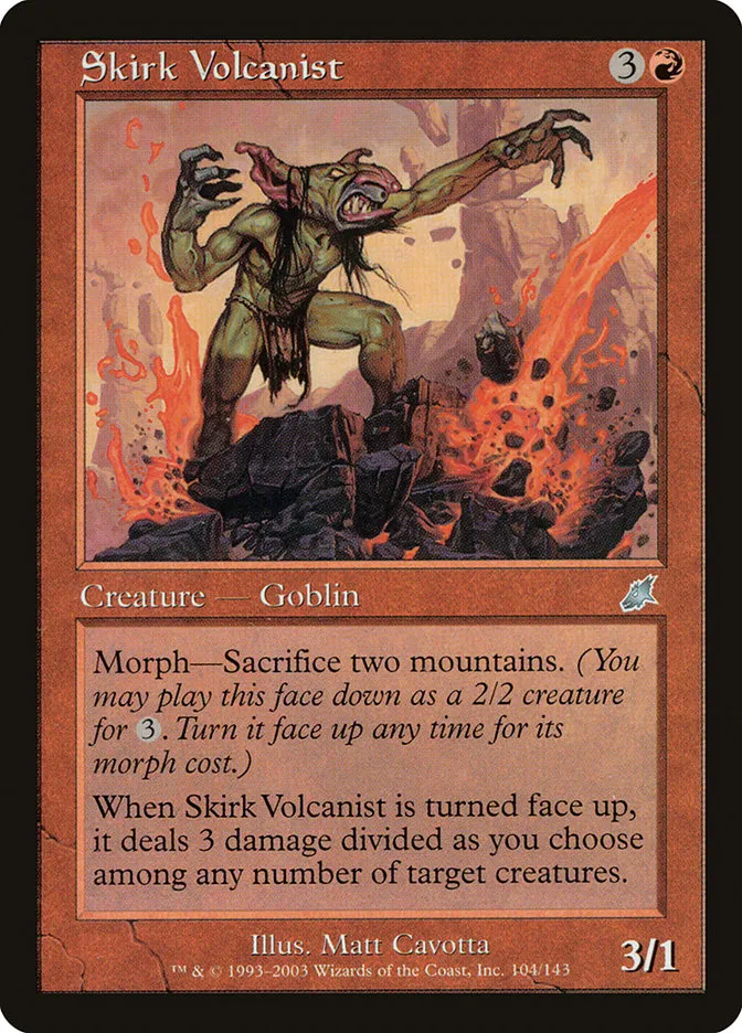 2003 Scourge Skirk Volcanist uncommon #104 unlisted card image