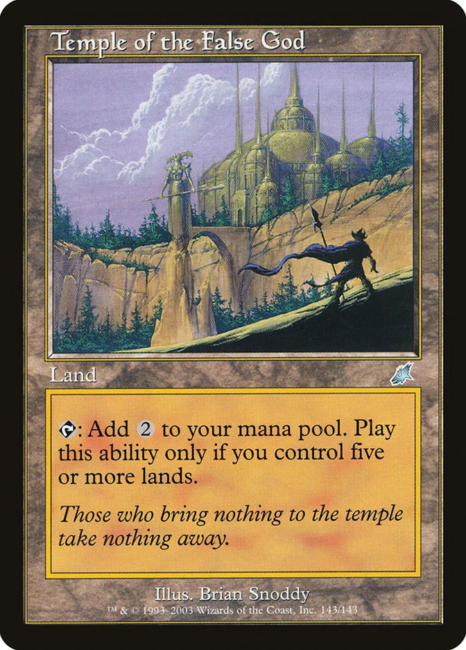 2003 Scourge Temple of the False God uncommon #143 unlisted card image