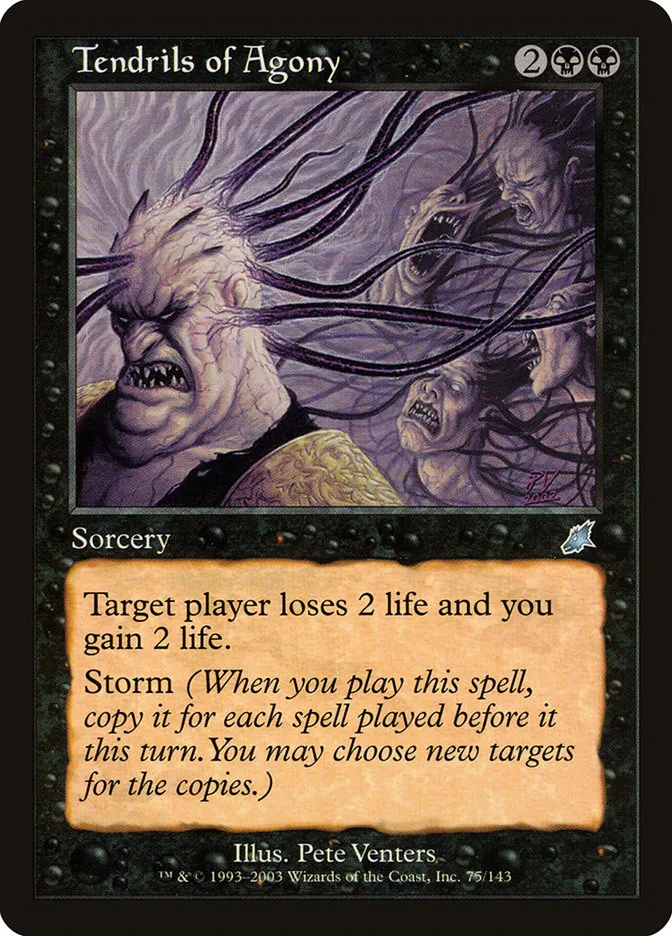 2003 Scourge Tendrils of Agony uncommon #75 unlisted card image