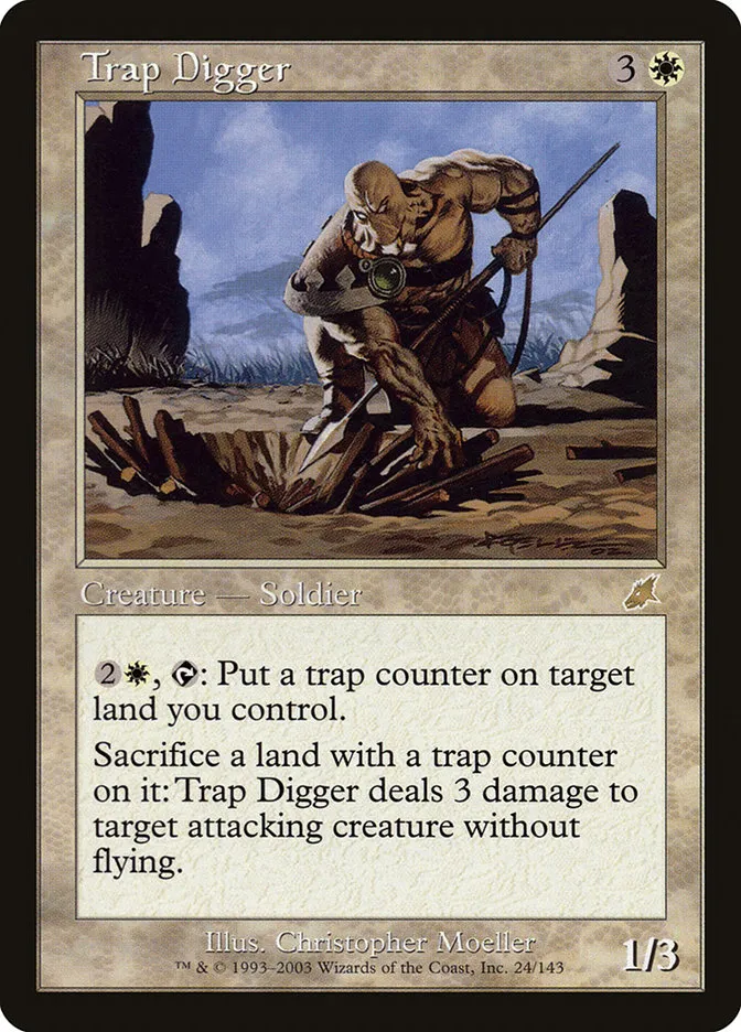 2003 Scourge Trap Digger rare #24 unlisted card image