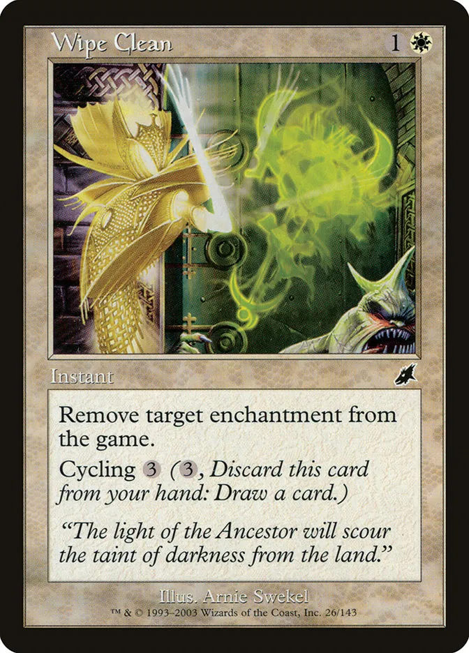 2003 Scourge Wipe Clean common #26 unlisted card image