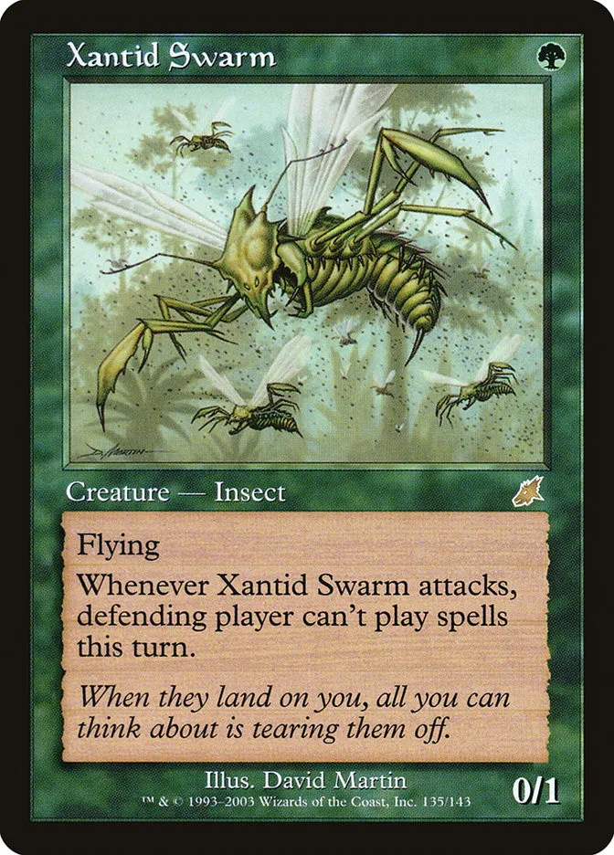 2003 Scourge Xantid Swarm rare #135 unlisted card image
