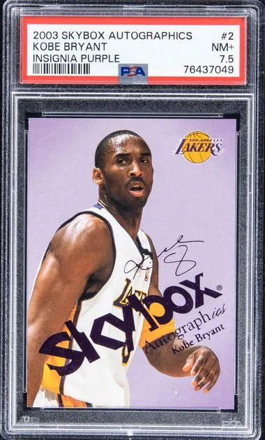 2003 SkyBox Autographics Kobe Bryant Insignia Purple #2 card image